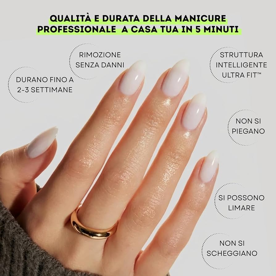 Press Ons in Soft Gel Effetto Manicure in 90 Secondi