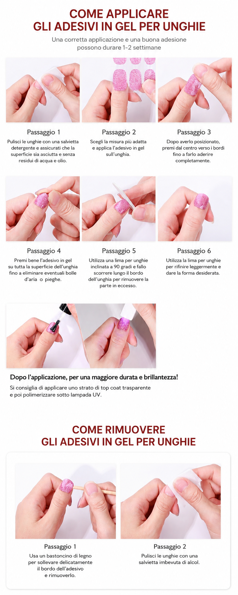 Strisce in Gel Durata Fino 3 Settimane